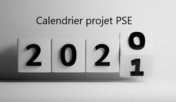 Calendrier projet PSE – Mise à jour au 01/10/2020